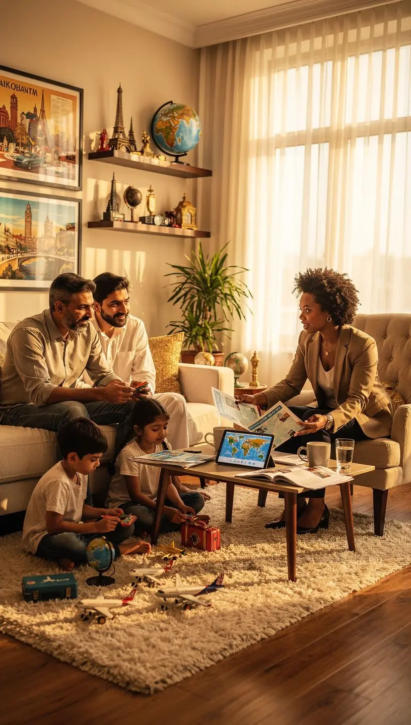 Kobieta z wózkiem dziecięcym na ścieżce turystycznej w lesie.